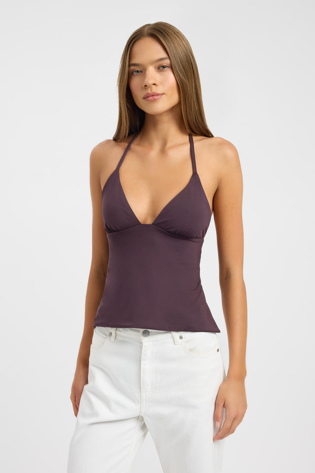 front Haven Top Kookai Fitted Sweetheart Sleeveless Womens-Blouse 