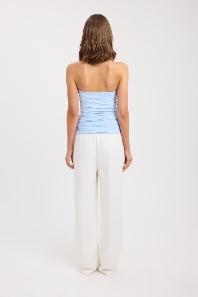 back Torin Trim Top Kookai Fitted Straight Sleeveless Womens-Blouse 