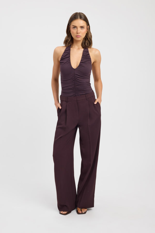 front Zayla Top Kookai Fitted V-neck Sleeveless Womens-Blouse 