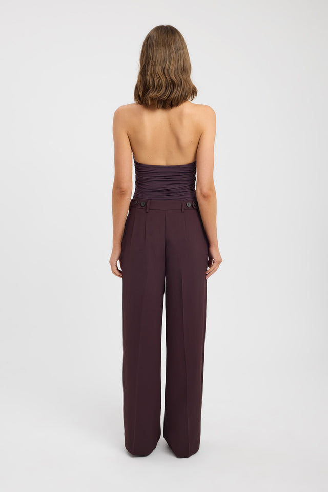 back Zayla Top Kookai Fitted V-neck Sleeveless Womens-Blouse 