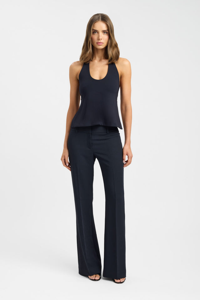side Tay Top Kookai Fitted Scoopneck Sleeveless Womens-Blouse 
