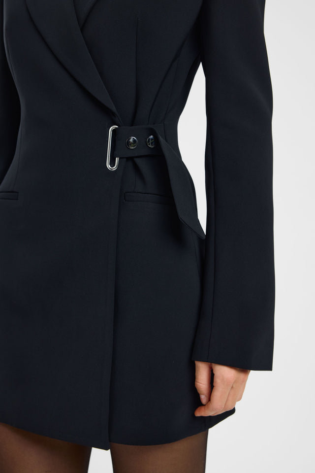 side Alto Blazer Dress Kookai Straight Mini Relaxed V-neck womens-dresses 
