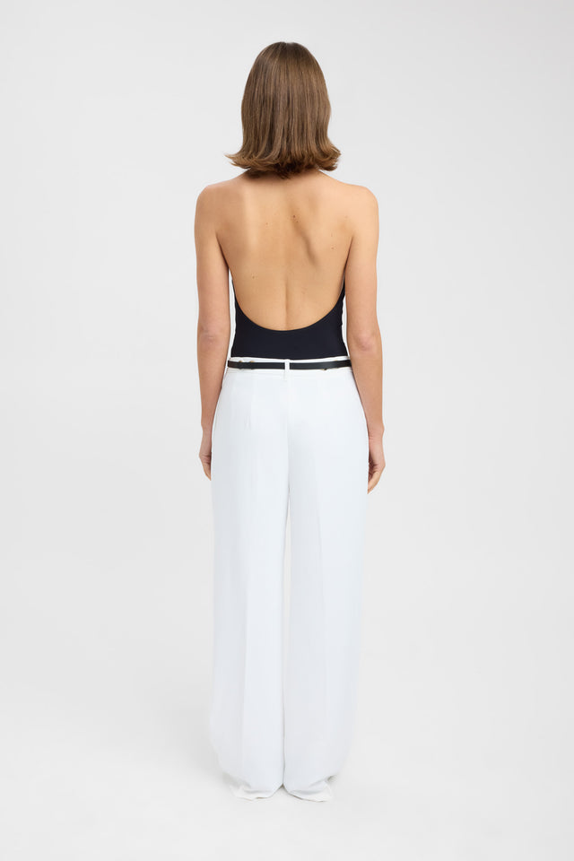 back Bianca Bodysuit Kookai Fitted Plungeneck Sleeveless Womens-Blouse 