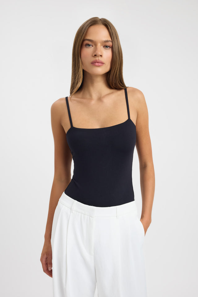 front Blair Bodysuit Kookai Square neck womens-bodysuit 