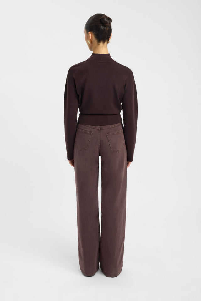 Amsterdam Turtle Neck Top Kookai High neck Relaxed womens-jumpers 