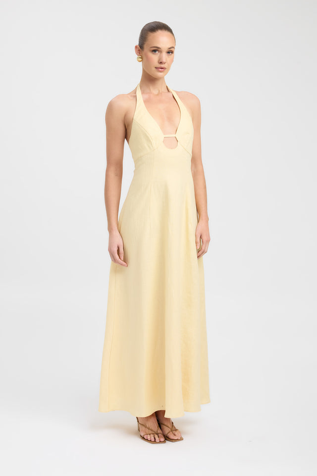Palm Halter Maxi Dress KOOKA Australia Palm Halter Maxi Dress KOOKA Australia