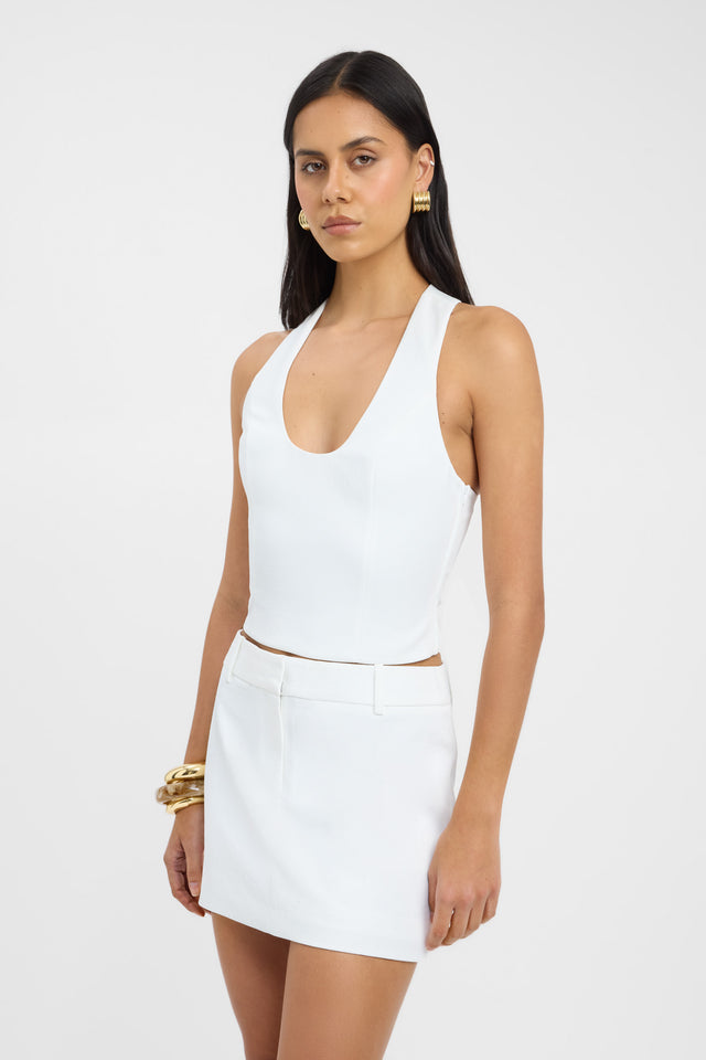 side Ariel Low Rise Mini Skirt Kookai Straight Mini womens-skirts 