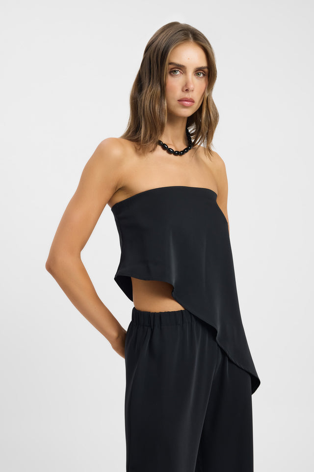 Maria Strapless Asymmetric Top