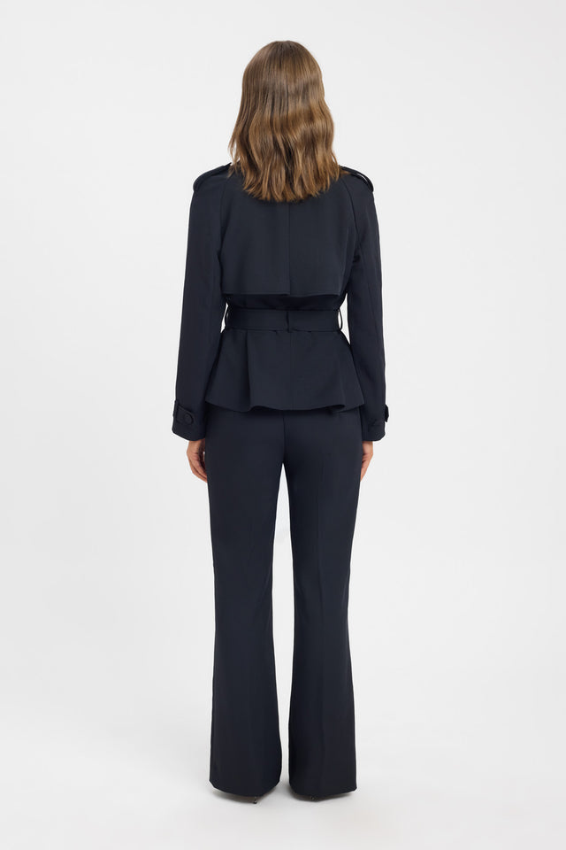 back Ariel Cropped Jacket Kookai Long sleeve Trench-coat Short womens-coats-and-jackets 
