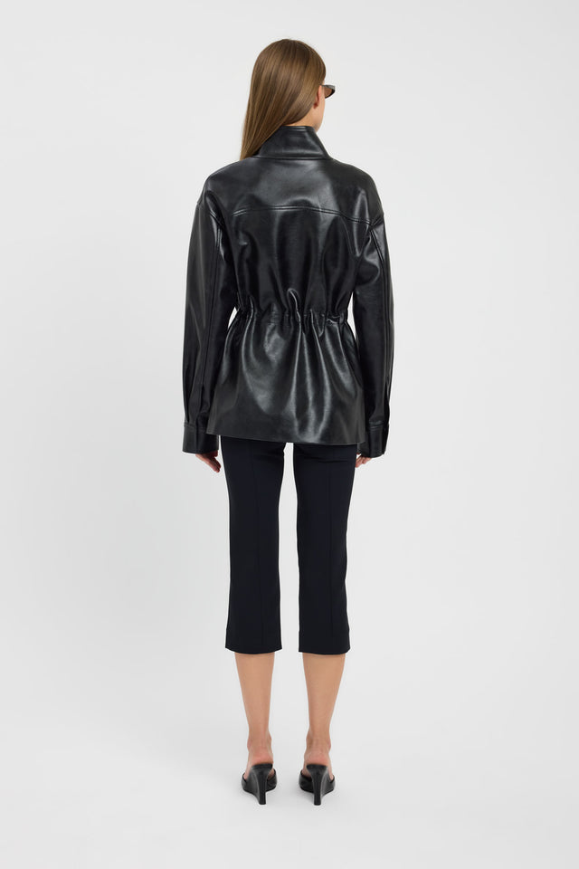 Crafted with the Heavy Phoenix Cinched Jacket in womens coats and jackets with full sleeves, regular length, in black back