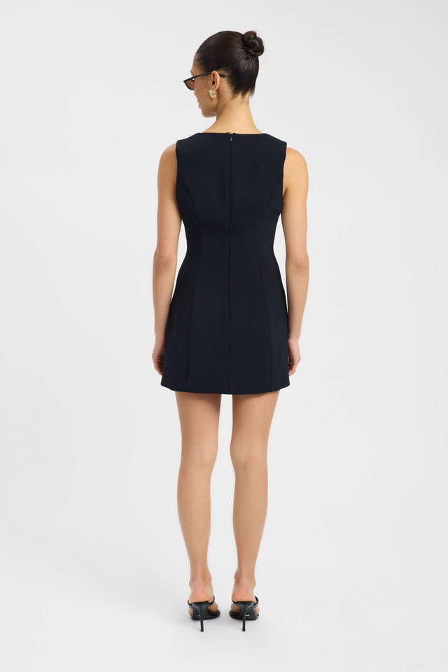 back Alto Curved Mini Dress Kookai Aline Mini Fitted Sweetheart womens-dresses 