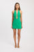 Oyster Low Cut Mini Dress
