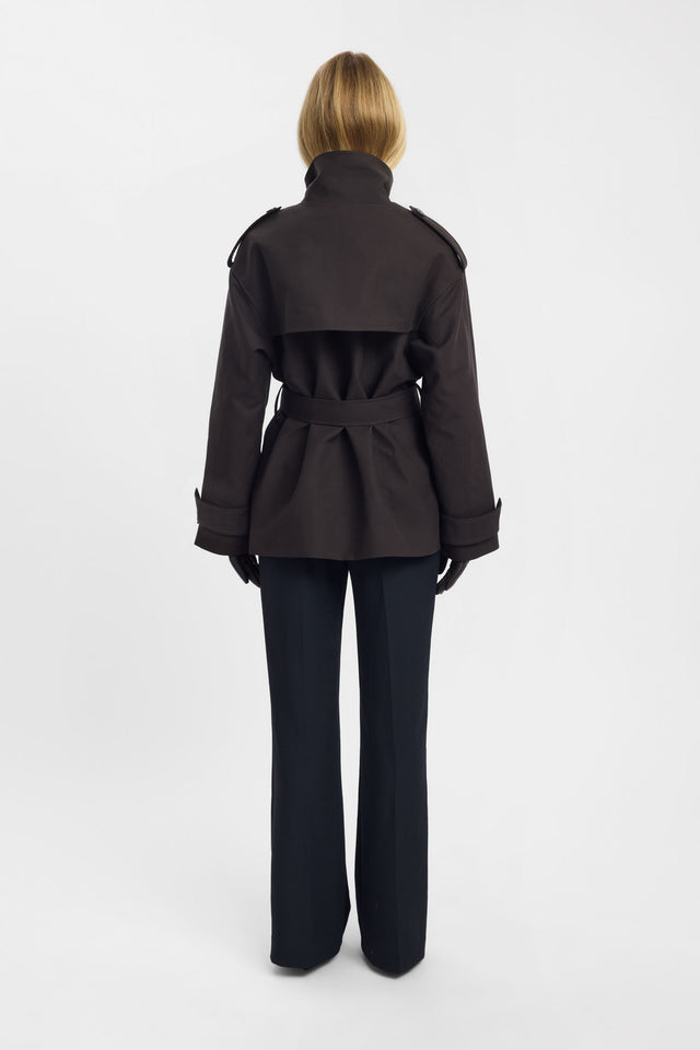 Leon Belted Trench Kookai Long sleeve Trench-coat Short womens-coats-and-jackets 