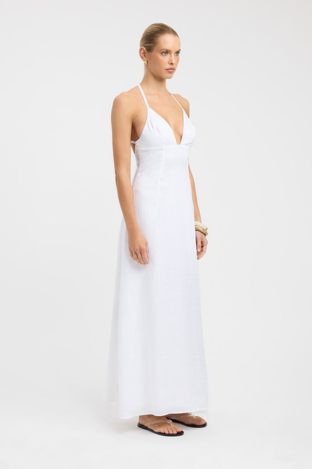 side Tahiti Bead Maxi Dress Kookai Aline Maxi Relaxed Plungeneck black womens-dresses 