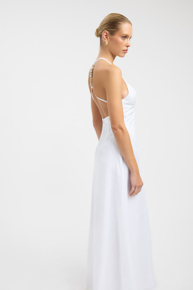 back Tahiti Bead Maxi Dress Kookai Aline Maxi Relaxed Plungeneck black womens-dresses 