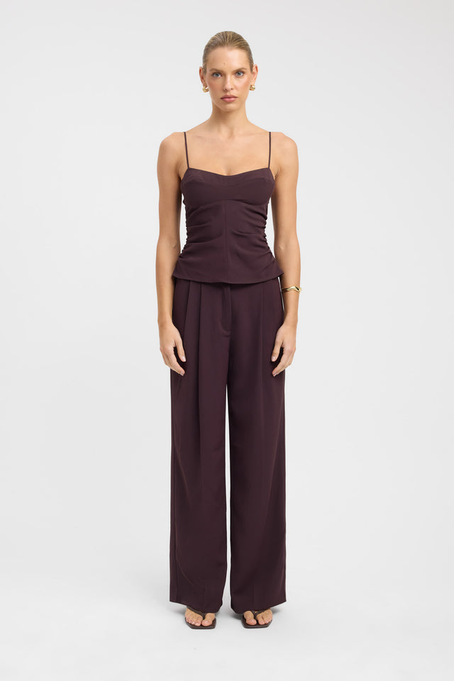 front Opal Adjustable Pant Kookai Wide-leg High-rise womens-regular-pants 