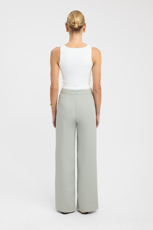 back Oyster Pants Kookai Wide-leg High-rise womens-regular-pants 