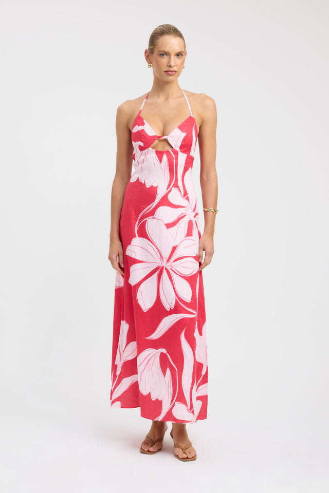 front Bloom Maxi Dress Kookai Aline Maxi Fitted Sweetheart womens-dresses 
