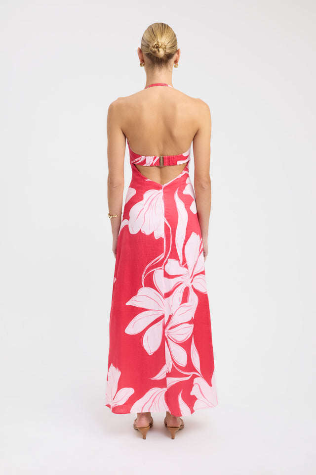 back Bloom Maxi Dress Kookai Aline Maxi Fitted Sweetheart womens-dresses 