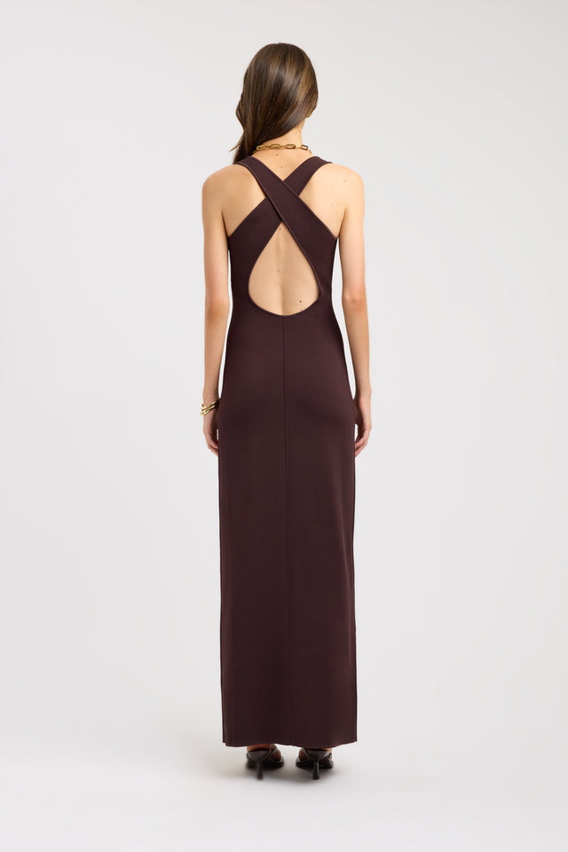 brown kookai dress Leni Maxi Dress