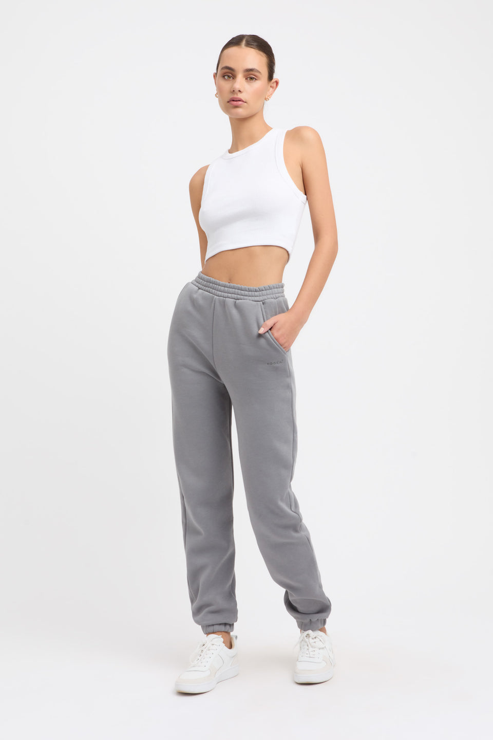 Buy Brushed Eleni Track Pant Sterling Grey Online KOOKAÏ Australia