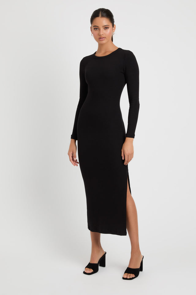 Buy Priya Long Sleeve Dress Black Online Australia