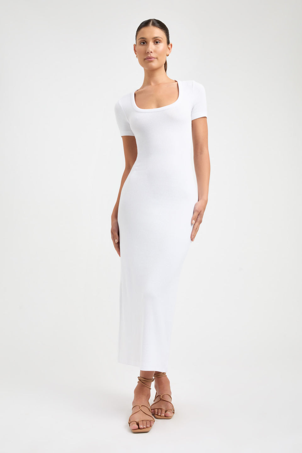 Buy Morgan Midi Dress White Online | Australia