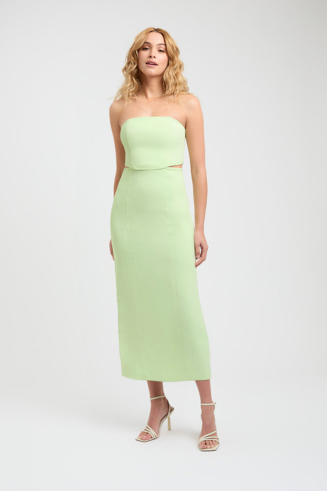 Oyster Cut Out Midi Dress