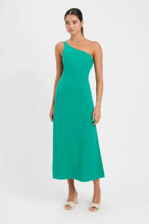 Buy Clarisa Tie Midi Dress Dans Green Online Australia