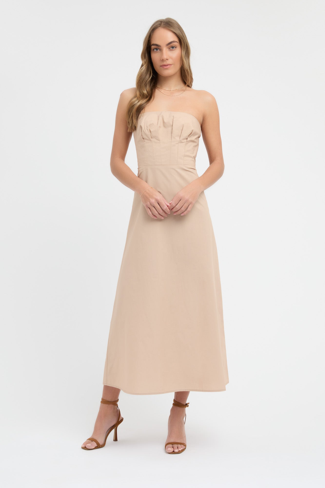 Poplin Strapless Dress – KOOKAÏ Australia
