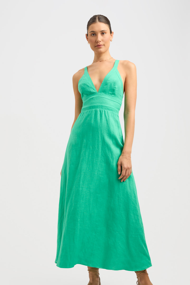 Buy Tahiti Vee Dress Island Green Online Australia