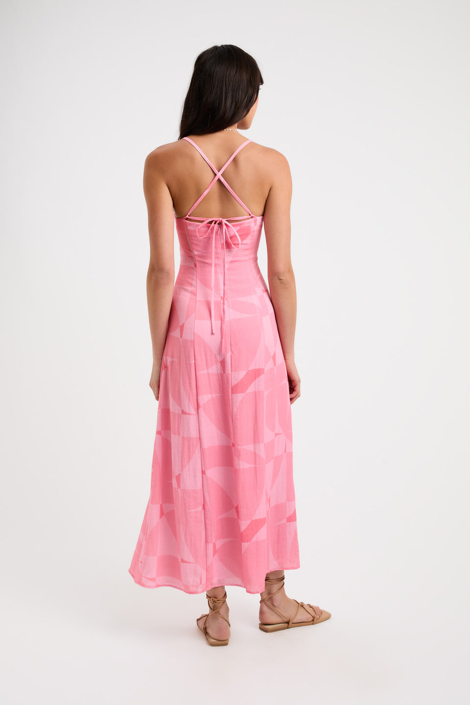 Buy Saskia Midi Dress Pink Online Australia