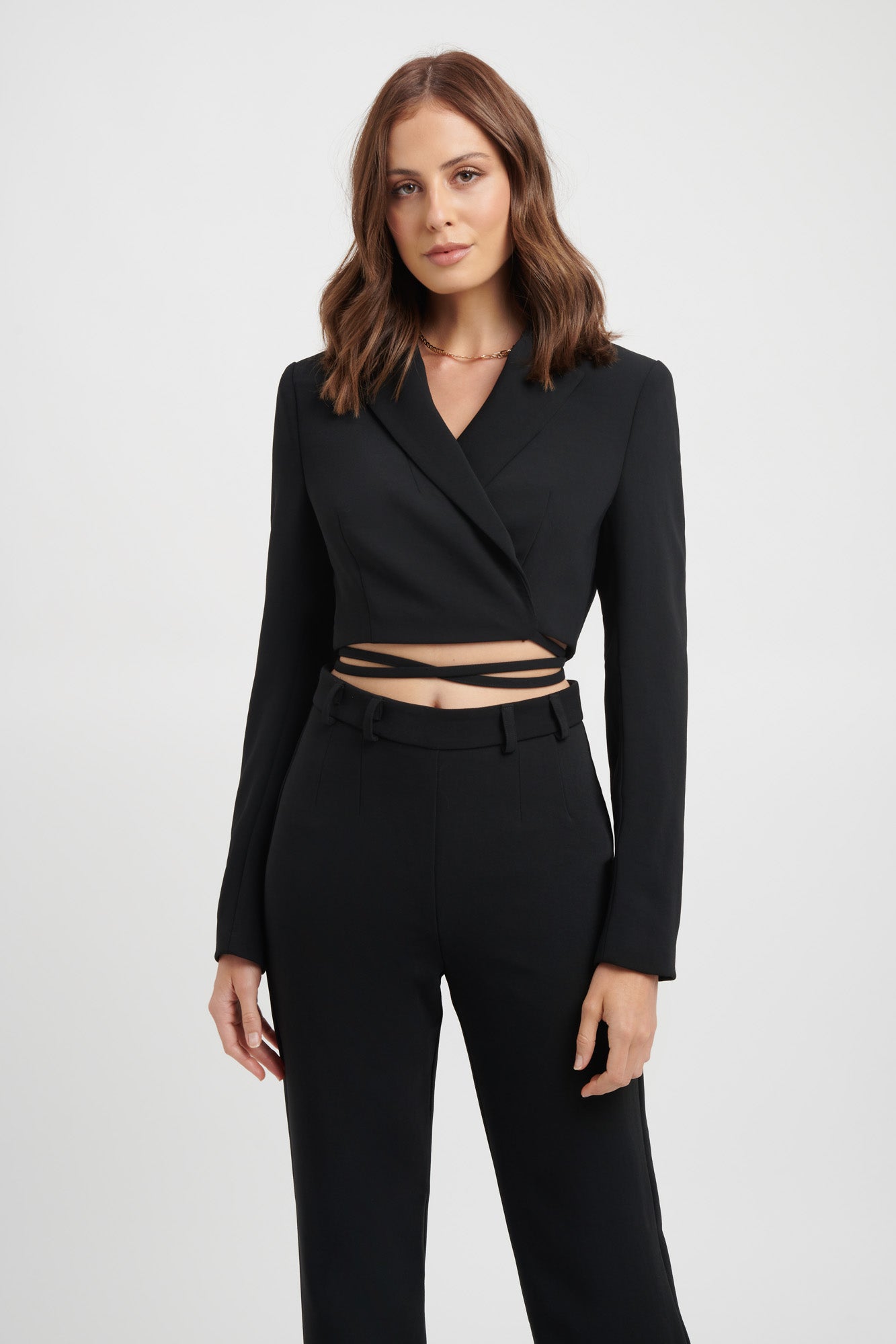Buy Lux Crop Blazer Black Online KOOKAÏ Australia