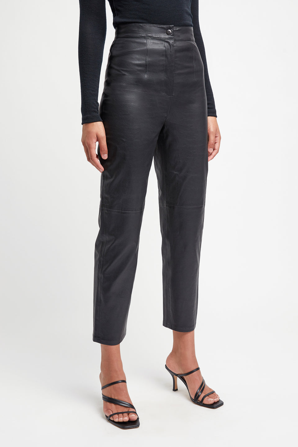 Buy Clemence Leather Trouser Black Online | Australia