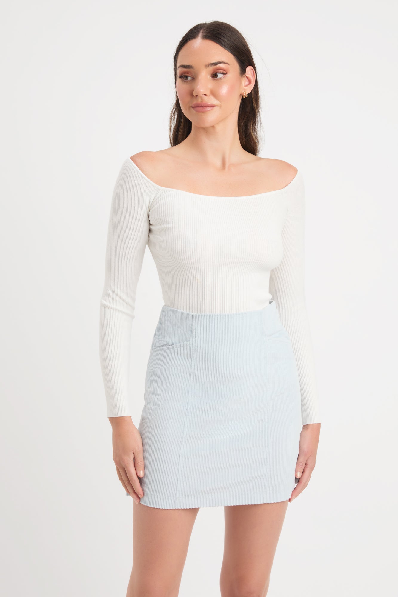 Cord a line mini skirt Clearance