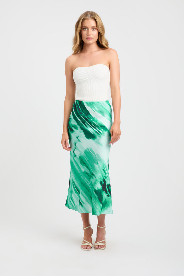 Buy Gwen Midi Skirt Green Online Australia