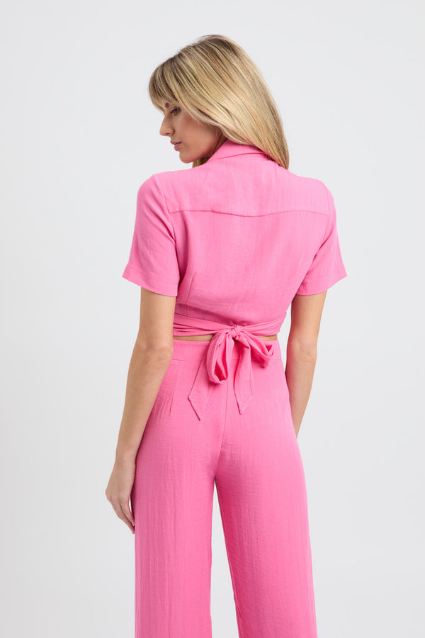 Buy Hayman Crop Shirt Bubblegum Pink Online Australia