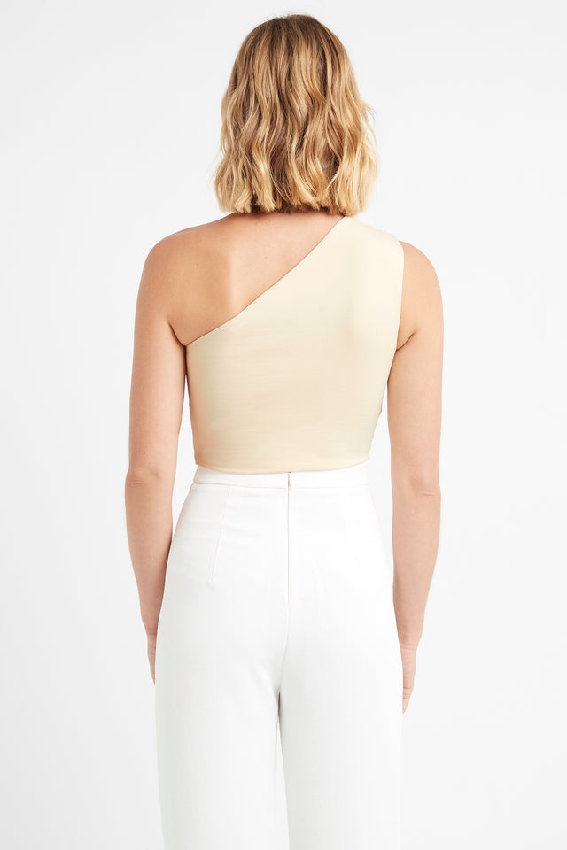 Alex Top Kookai Fitted Asymmetry Sleeveless Womens-Blouse 