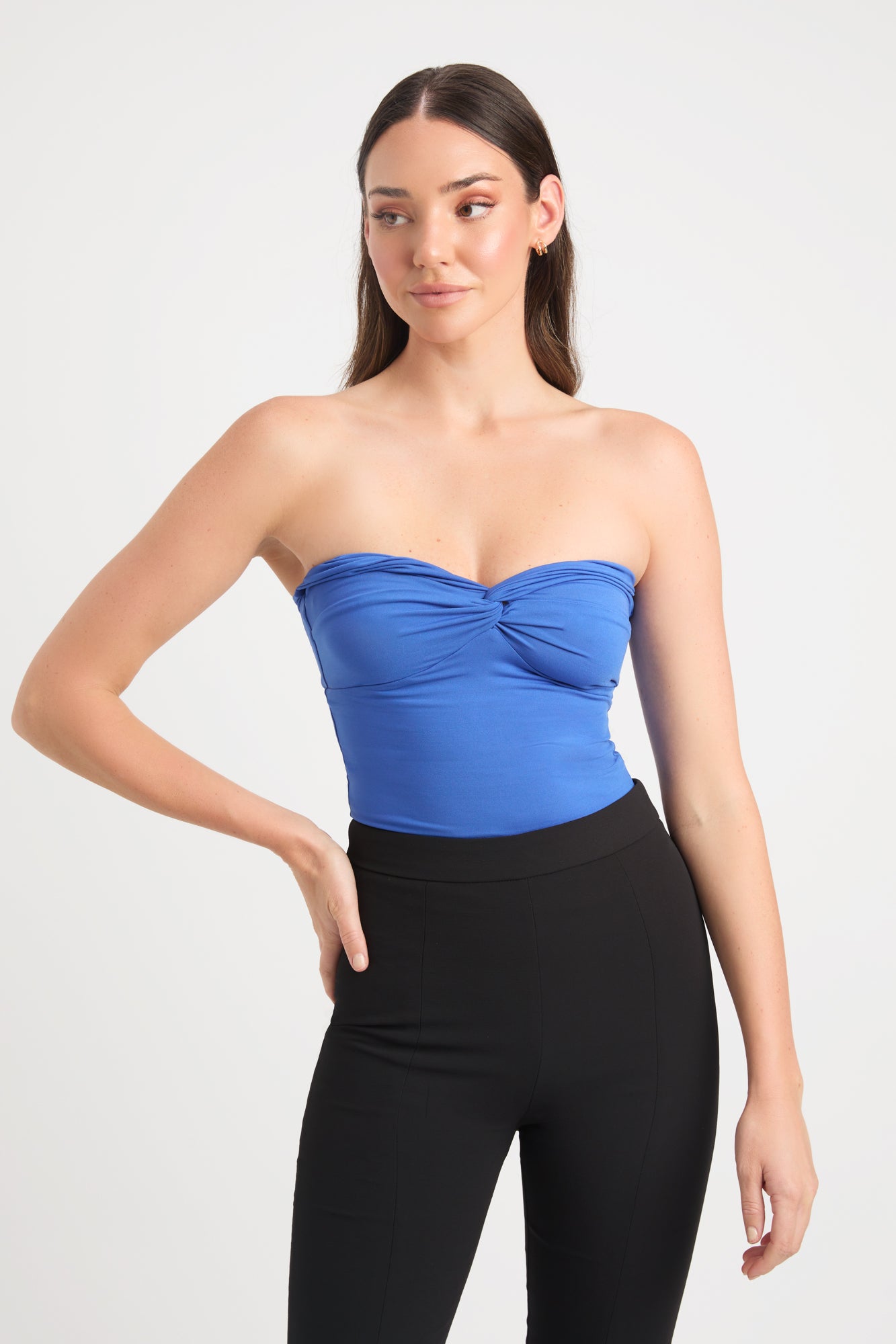 Buy Leigh Strapless Top Sapphire Online