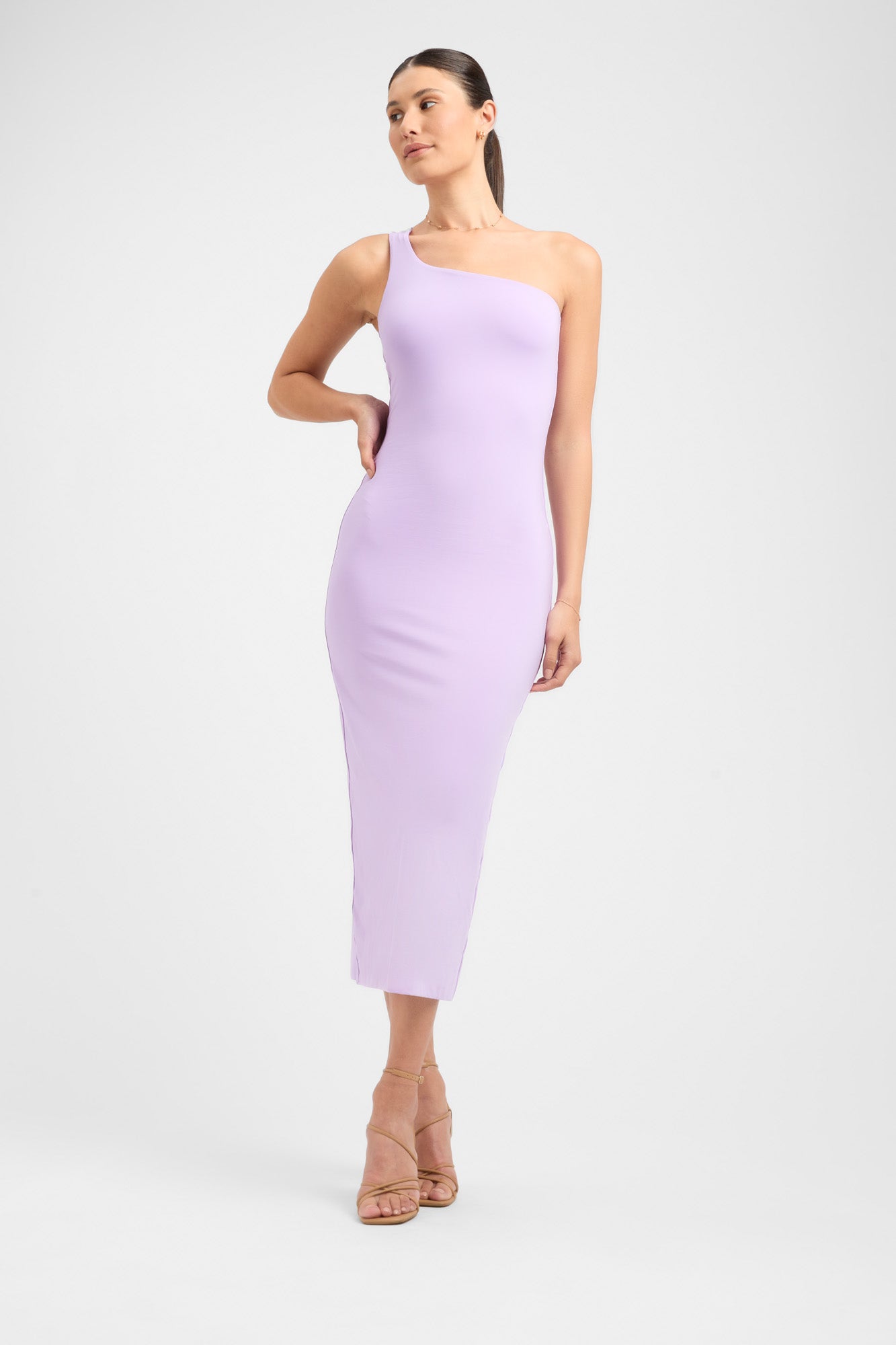kookai one shoulder dress Kookai - Vangeline Dress Pine Green