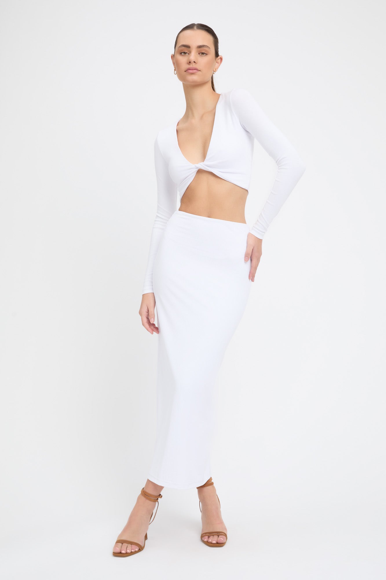 Staple Rib Midi Skirt – KOOKAÏ Australia1